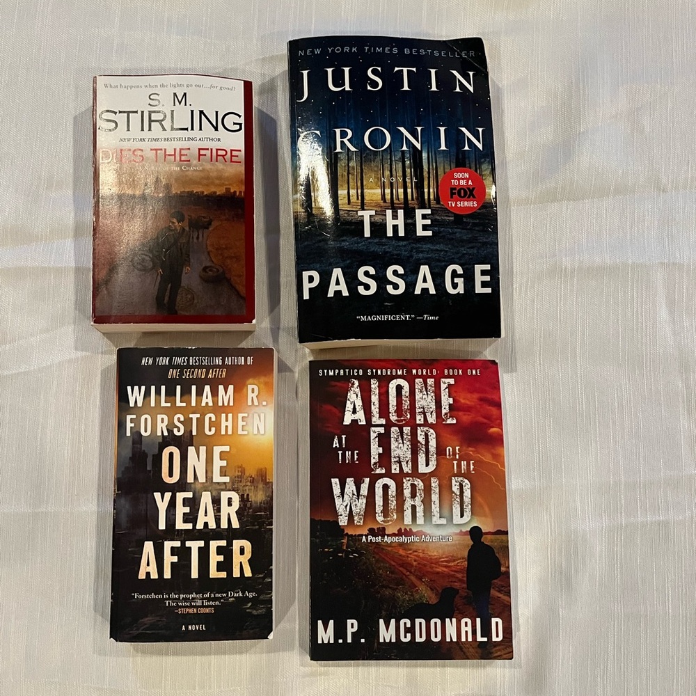 Dies the Fire / The Passage / One Year After / Alone at the End of the World